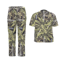 RealBud Camo Unisex Scrub Set - V Neckline, 2 Pockets, Birdseye Fabric Yoycol