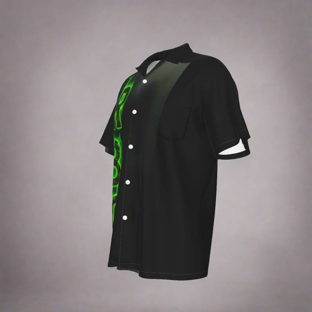 RealBud Camo Men's Hawaiian Shirt with Pocket - Four-Way Stretch & Short Sleeve Yoycol