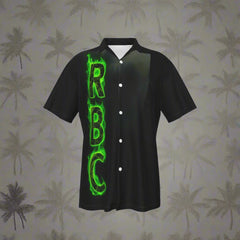 RealBud Camo Men's Hawaiian Shirt with Pocket - Four-Way Stretch & Short Sleeve Yoycol